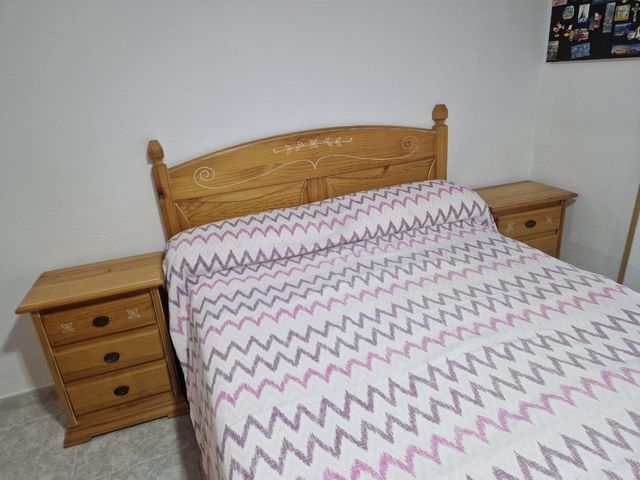 Dormitorio pino macizo 135cm