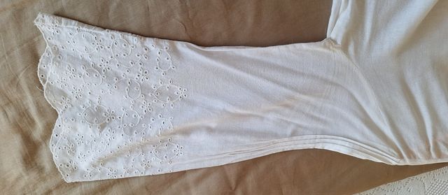 Blusa Amichi blanca bordada T-M