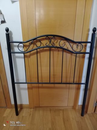 Cabecero forja negro de 90 cm
