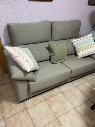 Oferta especial!!Sofá 2 plazas beige - seminuevo