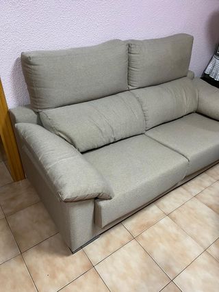 Oferta especial!!Sofá 2 plazas beige - seminuevo