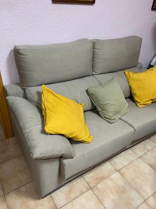 Oferta especial!!Sofá 2 plazas beige - seminuevo