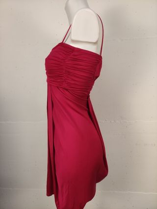 Mini abito rosso estivo donna