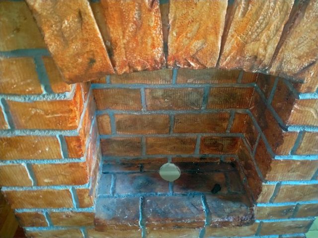 Chimenea decorativa - Imitación ladrillo