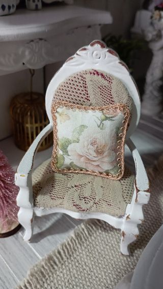 Cuscino shabby chic 1:12