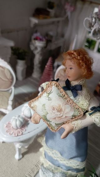 Cuscino shabby chic 1:12