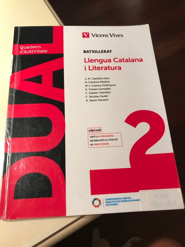 Llengua catalana i literatura, 2 Batxillerat