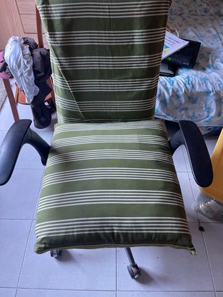  silla de officina rayas verdes