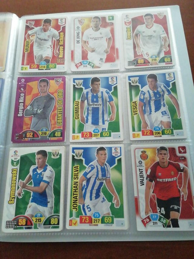Cartas fútbol LaLiga 18-19-20