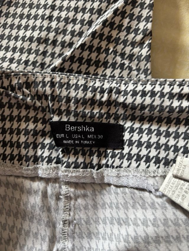 Leggins pata de gallo blanco y negro