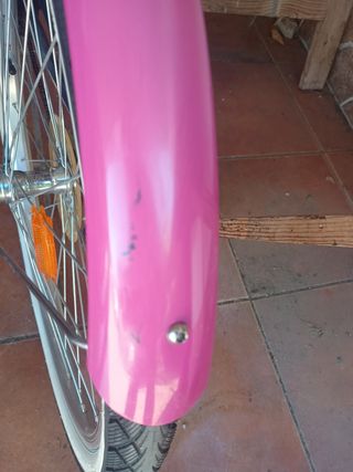 Bicicleta niña azul marino/rosa