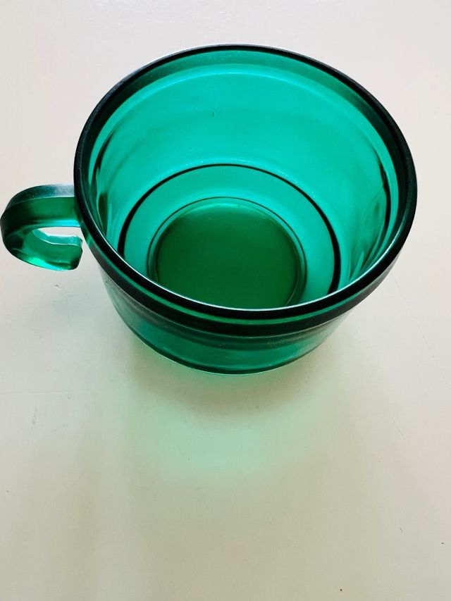 Bicchieri vintage verde smeraldo