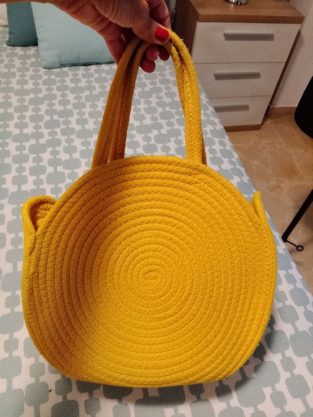 Bolso disco amarillo