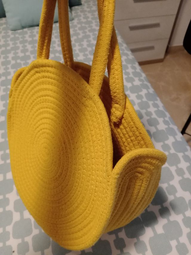 Bolso disco amarillo
