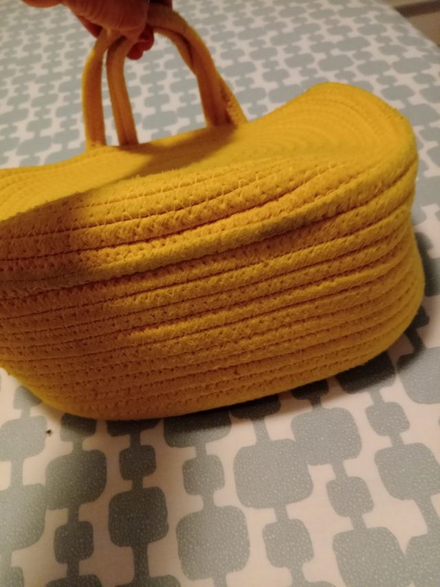Bolso disco amarillo