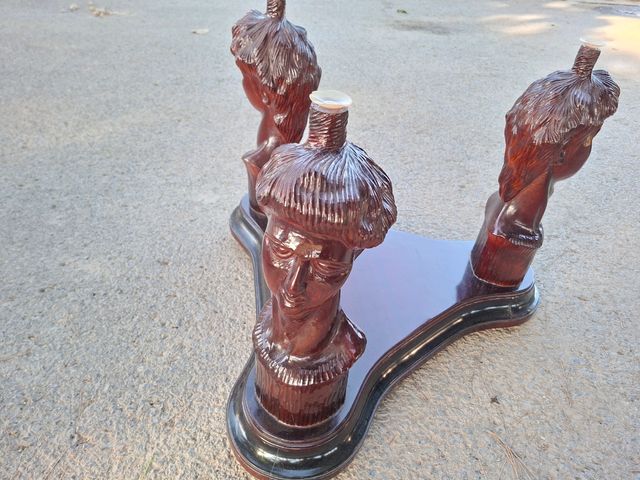 Mesa de centro 3 cabezas