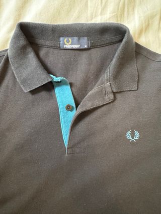 Polo Fred Perry M - Negro & Verde Agua