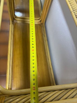 2 Estanterías de mimbre y caña
