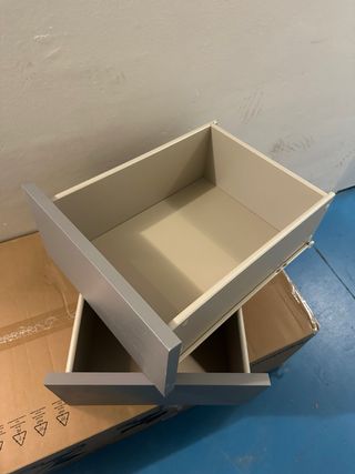 2 Cajones Malm IKEA - Gris Claro