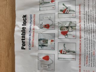 Cerrojo portátil y alarma tipo cuña. Nuevos