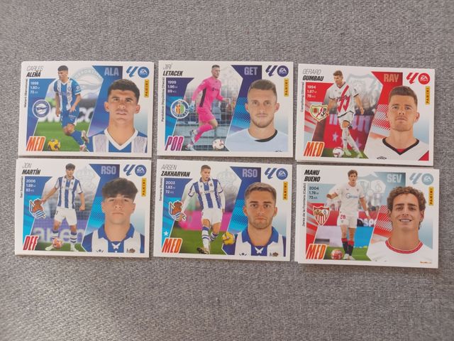 SEGUNDA EDICIÓN lote cromos liga este 25 26