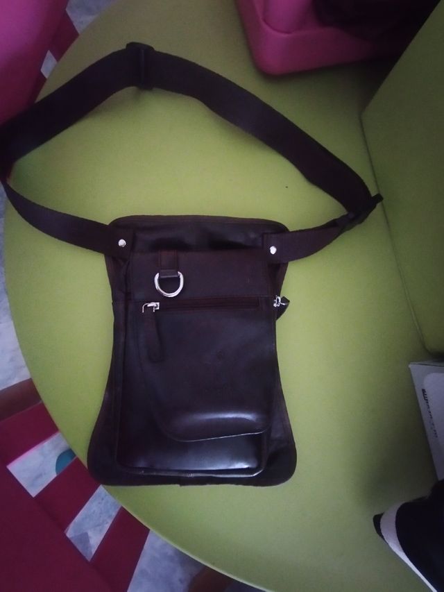 Bandolera Bolso Marrón Piel