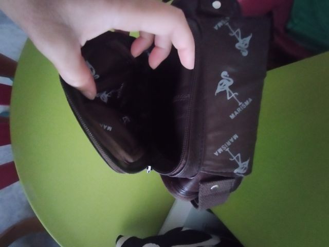 Bandolera Bolso Marrón Piel