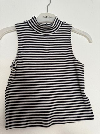 Top H&M rayas blanco-negro