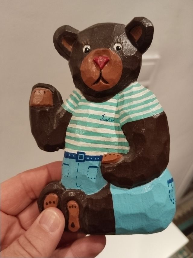 Osos madera vintage decoración