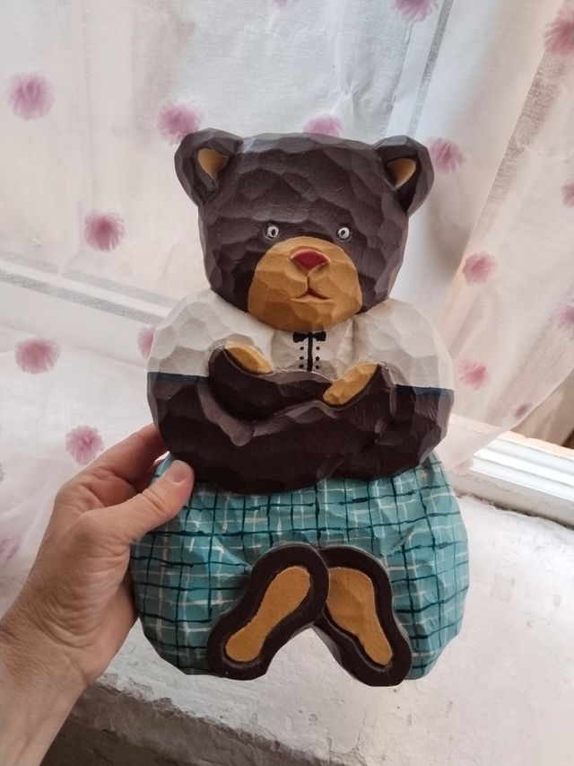 Osos madera vintage decoración