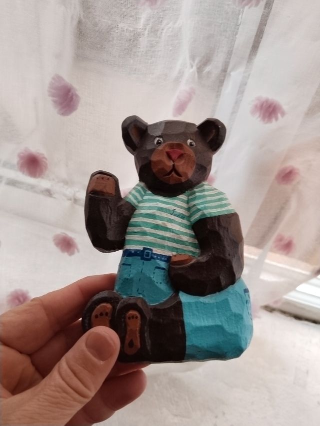 Osos madera vintage decoración