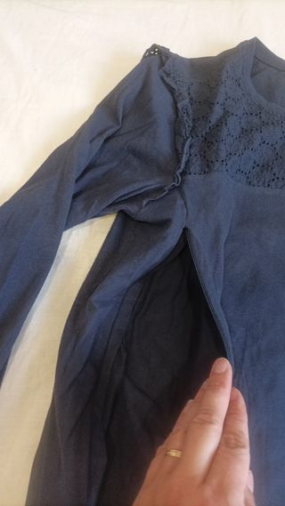 Camiseta premamá manga larga
