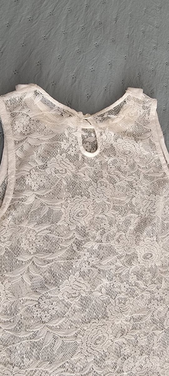 Blusa encaje beige XL