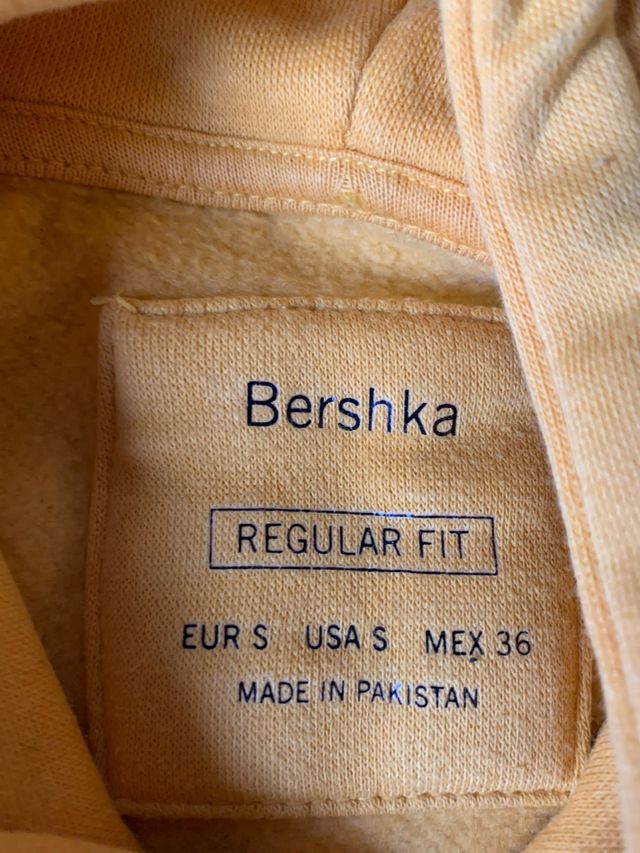 Sudadera Bershka amarilla talla S