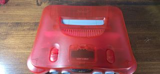 Nintendo 64 roja transparente - NTSC-J