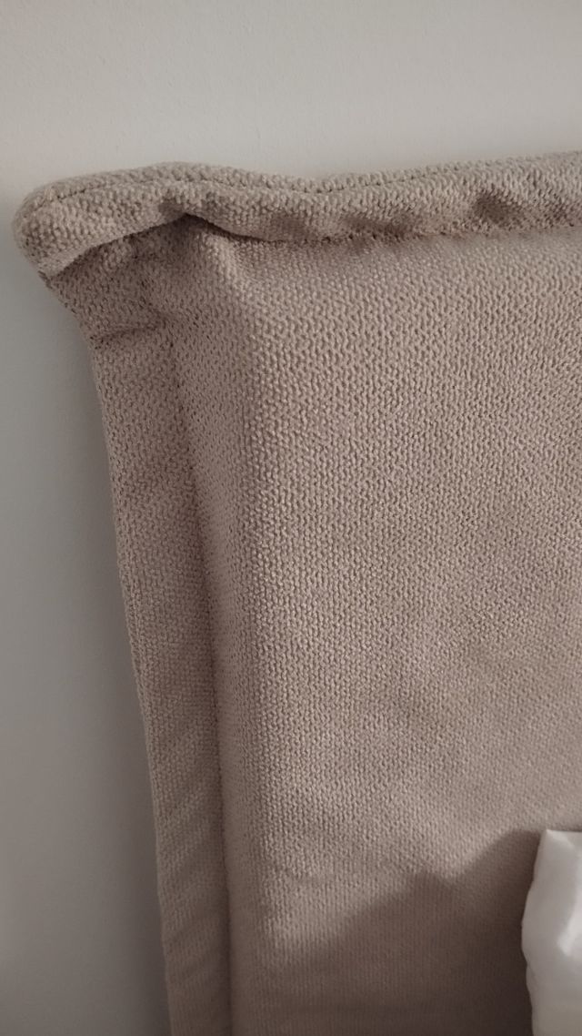 Cabecero cama beige - tejido.