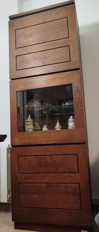 Vitrina roble francés - Mueble madera