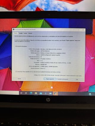 Portátil HP 15-da0xxx i3-7020U