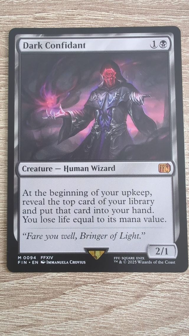 MTG Final Fantasy: Dark Confidant (in inglese)