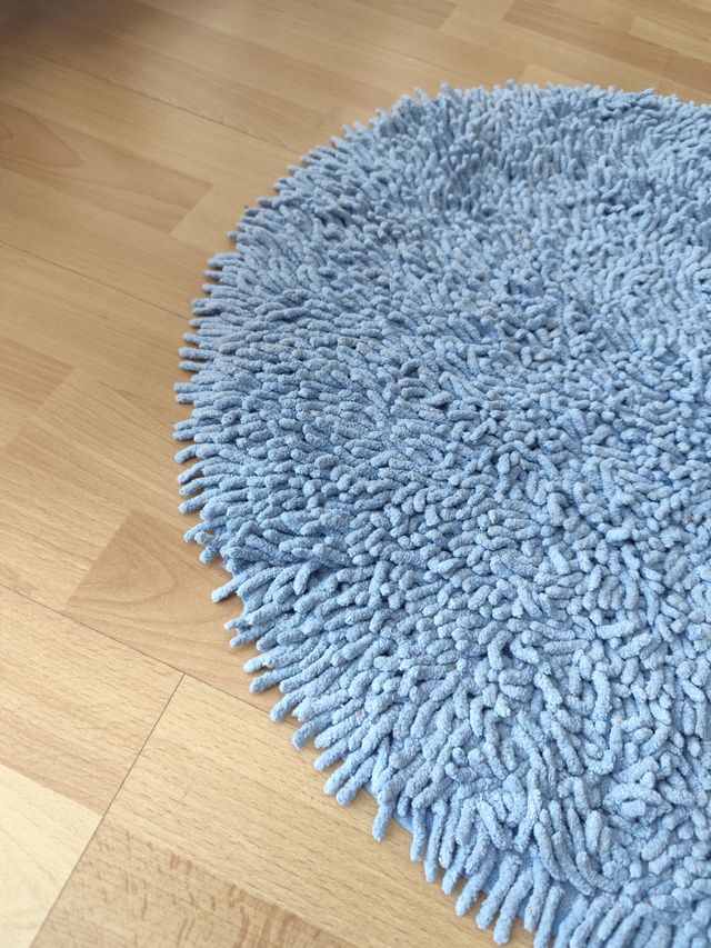 Alfombra redonda azul 140.