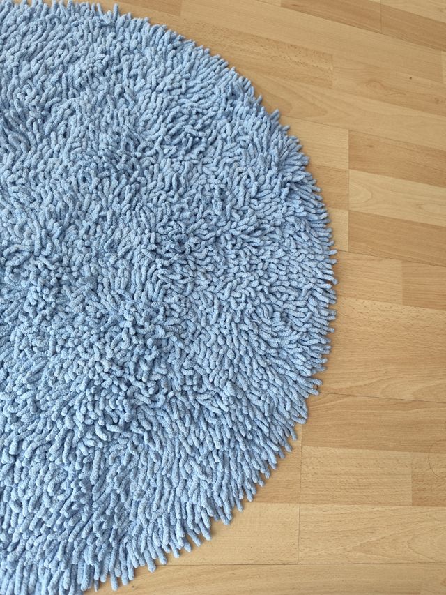 Alfombra redonda azul 140.