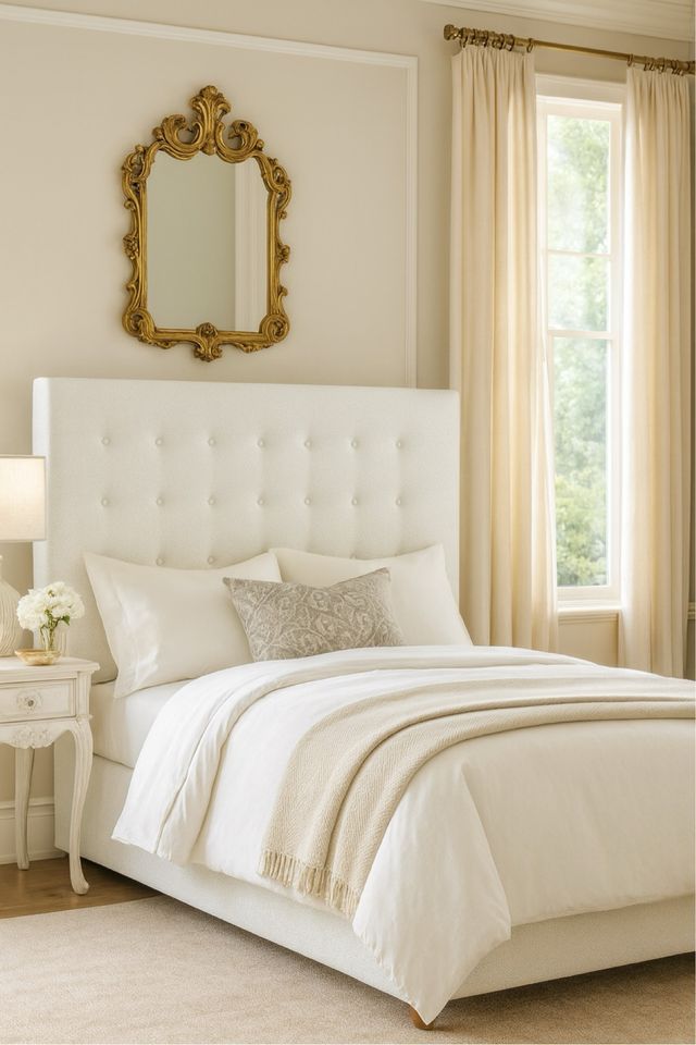 Cabecero cama blanco polipiel  - LIQUIDACIÓN!