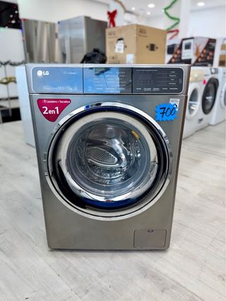 LAVADORA SECADORA LG 10,5/7KG INOX (NUEVO EXPOCI.)