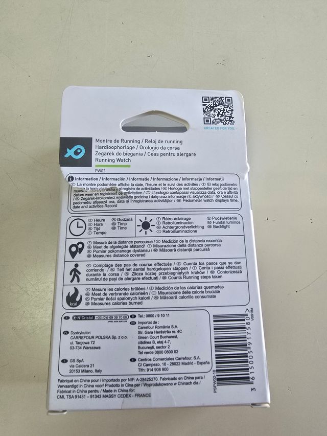 Reloj running POSS PW02 - Negro