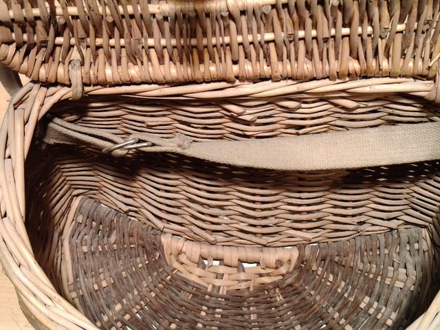 Caña más Zurrón pesca vintage