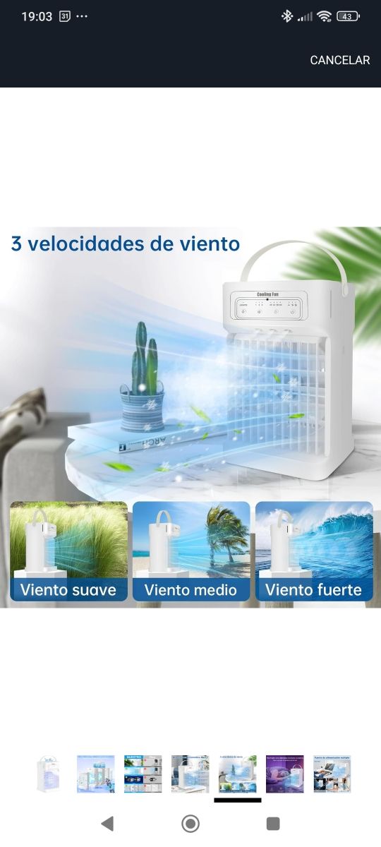 Aire Acondicionado Portátil nuevo - 1100ml