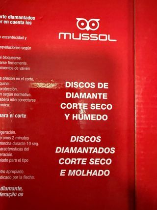 Disco diamante Mussol Kadoc Ø230mm #nuevo #radial