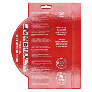 Disco diamante Mussol Kadoc Ø230mm #nuevo #radial