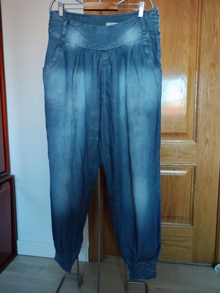Pantalones Harem Vaqueros - Talla L