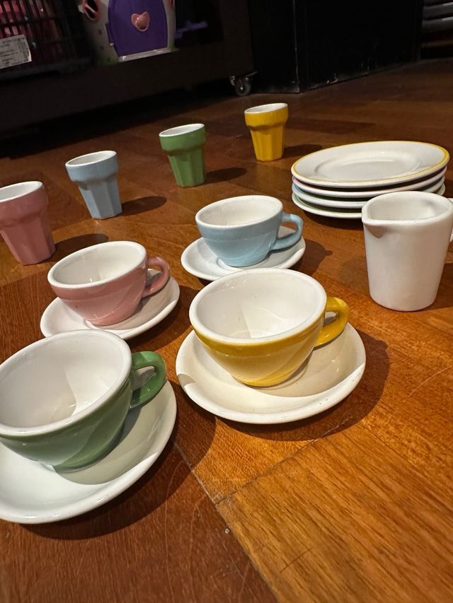 Juego café o té cerámica infantil